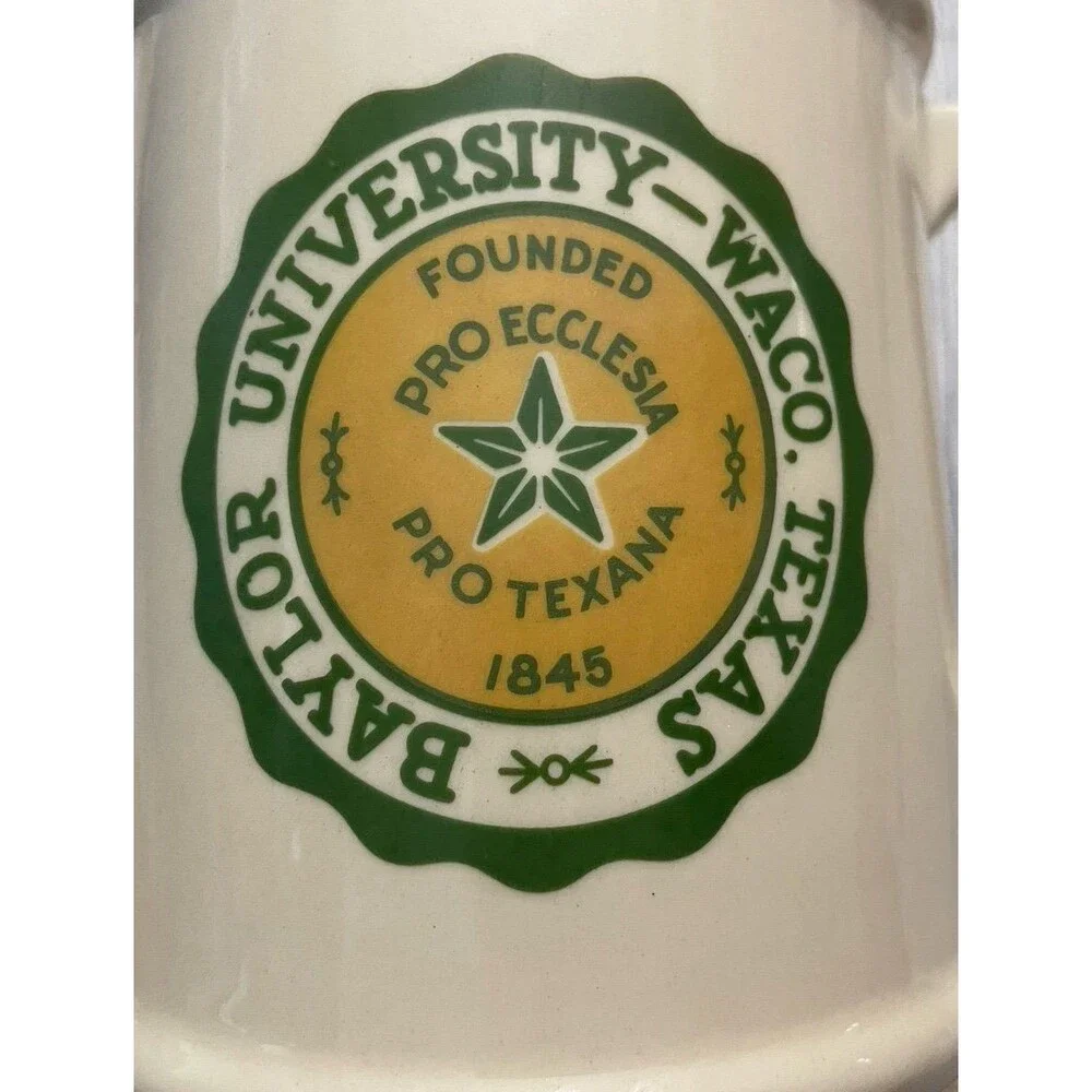 Vintage Vtg Baylor University Bears BU Ceramic Beer Stein
